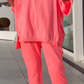 🏖️Hot Sale 49% discount💕 Round neck Split Fluorescent colour Casual suit for women