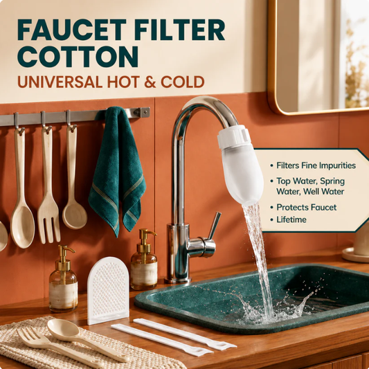 ⏳💥Final 3 hours-$16.99!! ⚡50K+ SOLD! Almost Gone-💥⏰Anti-Splash Kitchen Faucet Filter for Sediment & Rust Removal