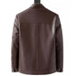 Men’s Warm Plush Lining Leather Jacket Coat - Gift for Him!