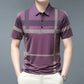 Men's Summer Striped Short Sleeve Lapel Shirt