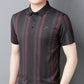 🔥Men's Stretch Cooling Lapel Striped Short Sleeve T-Shirt