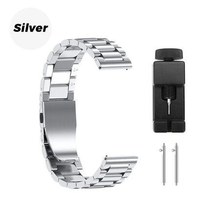 Stainless Steel Foldover Clasp Watch Band