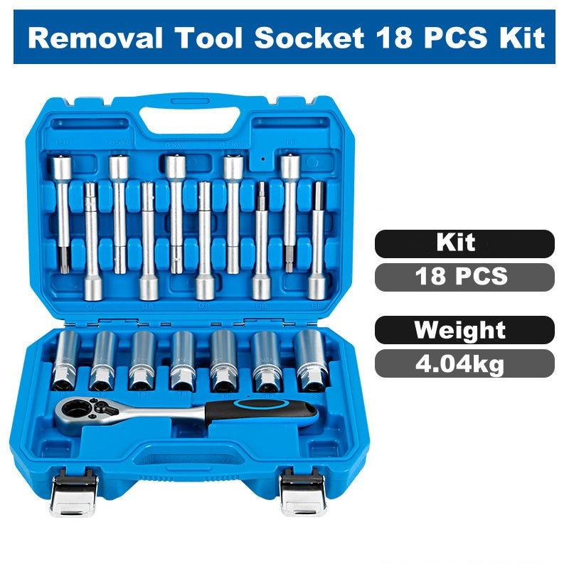 Suspension Shock Absorber Strut Nut Removal Tool Socket 18 PCS Kit ...