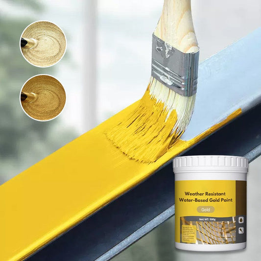 ⏳Limited time special⏰Weather-resistant water-based gold paint💛