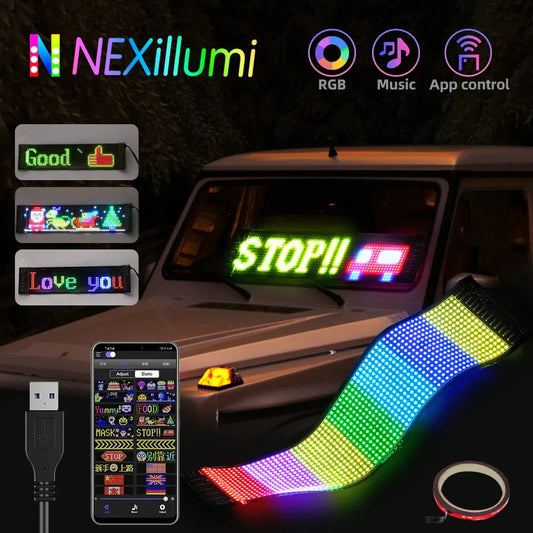 ✨ 🚗Flexibles Bluetooth-LED display for vehicles