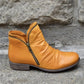 Women's Chic Comfortable PU Leather Boots with Side Zipper