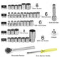 💥40-Piece Multi-function Socket Wrench Ratchet Tool Kit for Auto Repair