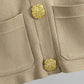 🔥Christmas Offers Sale 50% OFF🖤Gold Button Soft Knit Trouser Co-Ord✈️free shipping