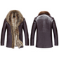 Men's Warm Premium Faux Fur Lined Artificial Leather Jacket