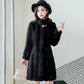 Women's Warm Fluffy Stand-Up Collar Coat