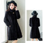 Women's Warm Fluffy Stand-Up Collar Coat