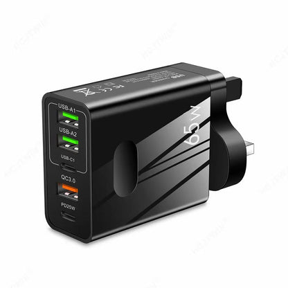 🎉LAST DAY SALE 50% OFF🔥[Practical Gift] 65W & 120W Multiple-Ports Fast Charger