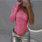 🎉👗The Summer Hot Sale 50% OFF 🛍️Women's One Shoulder Sequin Bodysuit