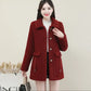❄️Winter Specials❄️ Women's Warm Medium-Length Lapel Jacket