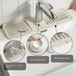 🚰💧Kitchen Bathroom Faucet Sink Splash Guard Mat, Silicone Faucet Base Drip Catcher Mat, Thickened Water‑proof Drain Pad for Faucet Bottom