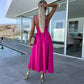 👗Summer New💕Women’s Spaghetti Straps High Slit Dress | Adjustable Spaghetti Straps | Side Thigh Split💜