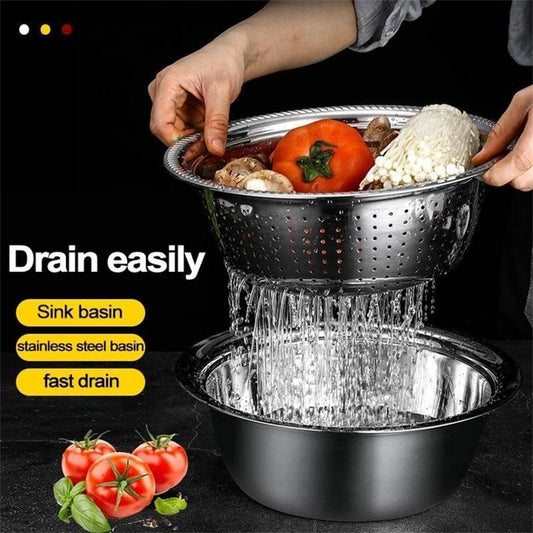 Multifunctional Stainless Steel Sink 🥒🥕🥔🍠
