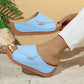 Women's Casual Wedge Slide Sandals