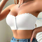 Seamless Front Closure Strapless Bandeau Bra – Comfort & Support All Day! 💖