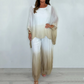 ⏰ Limited Time Offer – 50% Off! 🎉Mesh Mix Dip Dye Loose Flowy Top & Trouser Set