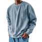 Men’s Oversized Crewneck Long Sleeve Pocket Shirt
