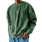 Men’s Oversized Crewneck Long Sleeve Pocket Shirt