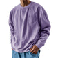 Men’s Oversized Crewneck Long Sleeve Pocket Shirt