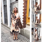 🔥Last Day Promotion 50% OFF🔥Women's Loose V-Neck Printed Dress