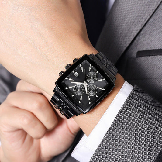 Men's Multifunctional Waterproof Quartz Watch