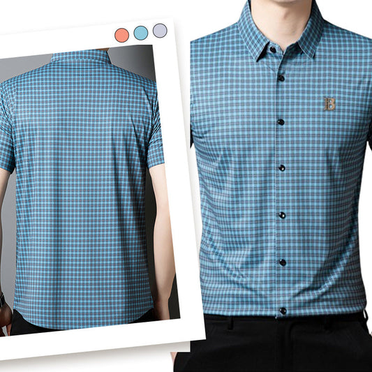 ✈️Free shipping when you buy 2✈️Men's Casual Plaid Short Sleeve Shirt