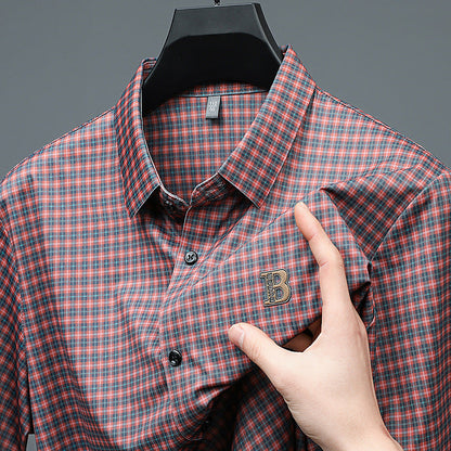 ✈️Free shipping when you buy 2✈️Men's Casual Plaid Short Sleeve Shirt