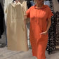 Women’s Solid Short-Sleeve Hooded Long Dress
