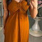 🔥2025 HOT SALE💃✨Women's Fashion Solid Color Spaghetti Straps Long Top & Shorts Two Piece Set