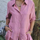 Women's Casual Button Front Loose Fit Shirt