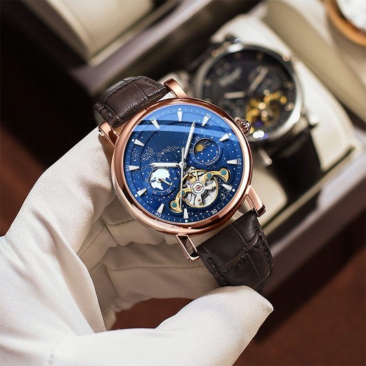 Men's Luxury Automatic Luminous Starry Sky Watch