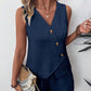 Casual V-Neck Tank Top & Shorts 2 Piece Set