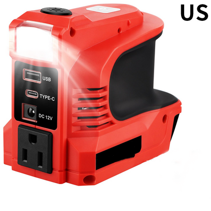 Compact DC to AC Inverter - Suitable for cars, motorhomes, outdoor use, and summer houses