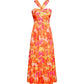 🔥Hot Sale 50%🌺Cross Halter Sleeveless Floral Printed Dress💃
