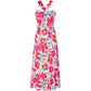 🔥Hot Sale 50%🌺Cross Halter Sleeveless Floral Printed Dress💃