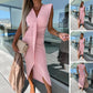 🌴✨V-Neck Slimming Sleeveless Dress