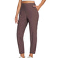 ⏳LIMITED OFFER 70% OFF🌞Women’s Fitted High-Waisted Zip-Pocket Trousers - 👖Lightweight, Breathable, Soft 26"/27" Ankle Pants with Zipper Pockets
