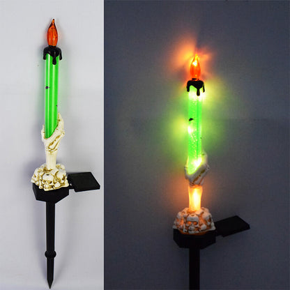 Best Gift🎁Solar Light Halloween Ghost Hand Candle Outdoor Floor Lamp