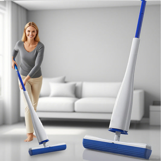 Hands-Free Self-Wringing Mop with Upright Storage