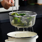 💞 Handheld Steel Sieve – No Rust, No Splatter 🍲