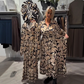 Graceful Floral Print Long Sleeve Dress