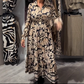 Graceful Floral Print Long Sleeve Dress