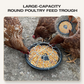 ⏰Limited stock available—grab yours now!🐓Large-Capacity Round Poultry Feeder Bowl