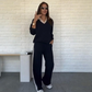🔥Latest models 50% off-Women's Long Sleeve Lapel Top & Pants Set