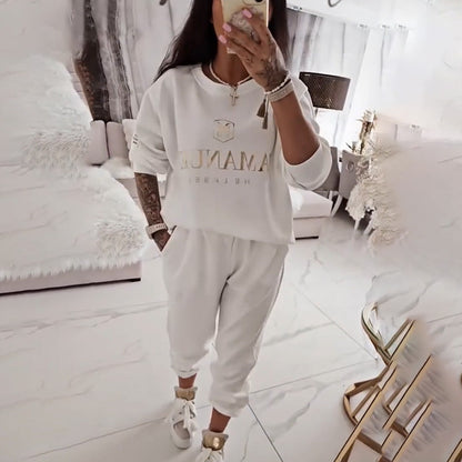 Women's Long Sleeve Top & Pants Set