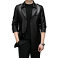 Men’s Mid-Length Classic Leather Coat